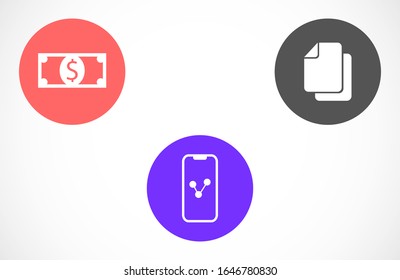 Symbol of phone call icon. Symbol of phone call icon in trendy flat style isolated on grey background. Handset icon with waves. Symbol of phone call icon symbol for your design, logo