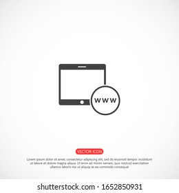 Symbol of phone call icon. Symbol of phone call icon in trendy flat style isolated on grey background. Handset icon with waves. Symbol of phone call icon symbol for your design, logo