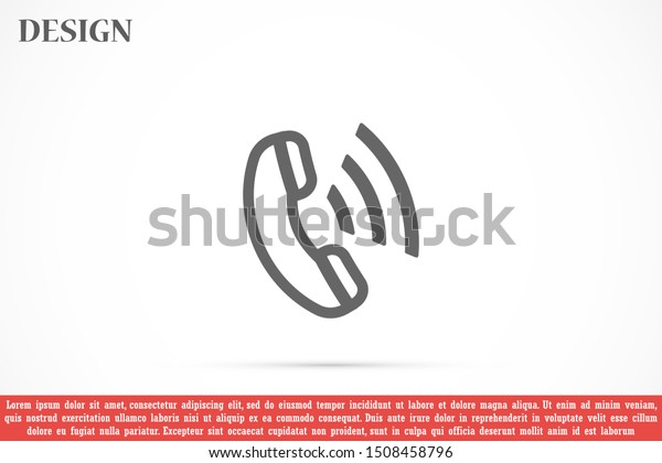 Symbol Phone Call Icon Symbol Phone Stock Vector Royalty Free