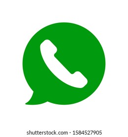 Symbol of phone call icon. Vector illustration.