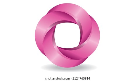 Symbol in pink. Vector illustration. EPS10.