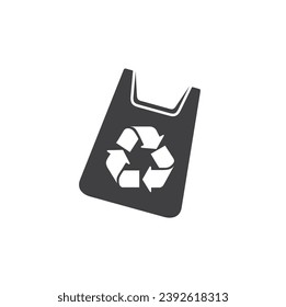 symbol of plastic recycle, vector art.