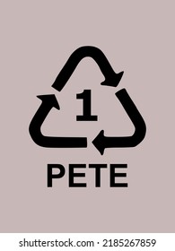 símbolo para el reciclado de plástico que se utiliza con frecuencia