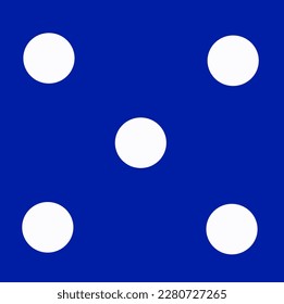 symbol of a playing dice with the number 5