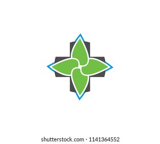 Symbol plus icon care, heal energy medic
