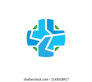 Symbol plus icon care, heal energy medic