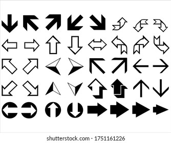 ein Symbol eines Zeigers, der an verschiedenen Orten verwendet wird