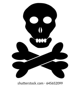 Symbol for poison isolated on white background. Vector illustration.