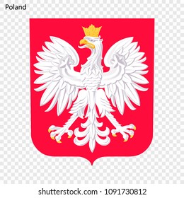 Symbol of Poland. National emblem