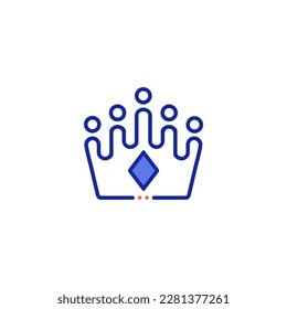 Símbolo del icono de poder o autoridad