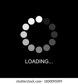 A symbol of progress loading bar or Buffering of Download or Upload, Loading icon, Vector and Illustration.