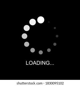 A symbol of progress loading bar or Buffering of Download or Upload, Loading icon, Vector and Illustration.
