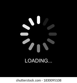 A symbol of progress loading bar or Buffering of Download or Upload, Loading icon, Vector and Illustration.