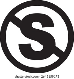 symbol prohibited from stopping in this area