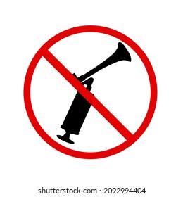 the symbol is prohibited from using or sounding the trumpet