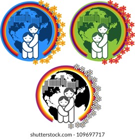 Symbol   protection of mothers and children around the world