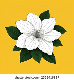 Símbolo de pureza, sencillez y elegancia, la flor de jazmín blanco suele asociarse con la inocencia y la gracia