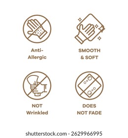 symbol of quality of clothing materials