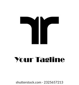Symbol R letter logo on white background, can be used for art companies, sports, etc