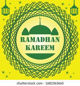 the symbol of ramadhan kareem from muslim people