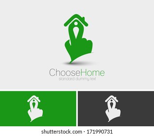 Symbol of real state, isolated vector design