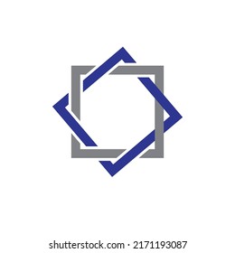 symbol rectange logo vector design 