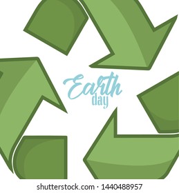 symbol recycling day of the earth