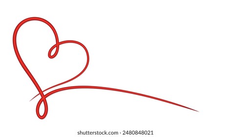 The symbol of a red stylized heart.
