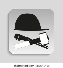 Symbol. Repair work. Vector icon.