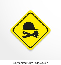 Symbol. Repair work. Vector icon.
