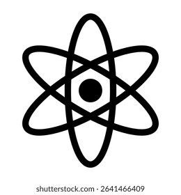 Symbol representing atomic structure and science