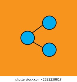A symbol representing the sharing of information, connectivity, and collaboration across a network of individuals and devices.
