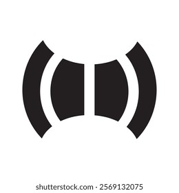 Symbol representing wireless internet connectivity, often used to indicate network availability or signal strength.
