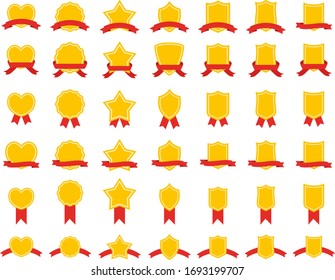 Icono de vector de símbolo y cinta