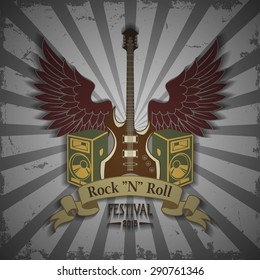 Symbol of rock festival