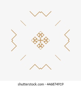 The symbol and runes for background design tile, wallpaper, textiles and more. Golden color of the symbol.