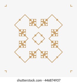 The symbol and runes for background design tile, wallpaper, textiles and more. Golden color of the symbol.