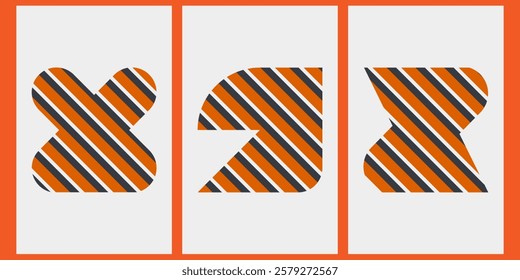 Symbol Rush collection orange black beige ,monochromatic pattern,sized for A0 poster card and each have well define sized,poster,card,background,highdefination,size of the canvas is 5000*2500px.