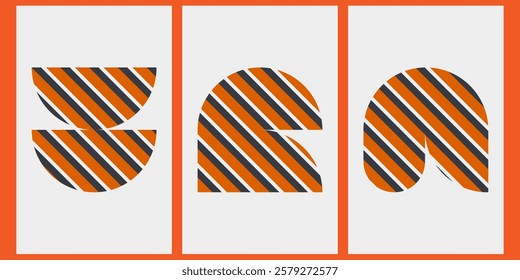 Symbol Rush collection orange black beige ,monochromatic pattern,sized for A0 poster card and each have well define sized,poster,card,background,highdefination,size of the canvas is 5000*2500px.