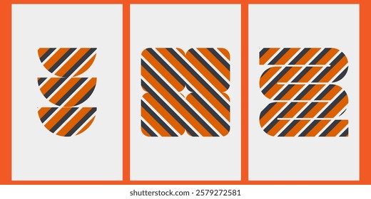 Symbol Rush collection orange black beige ,monochromatic pattern,sized for A0 poster card and each have well define sized,poster,card,background,highdefination,size of the canvas is 5000*2500px.