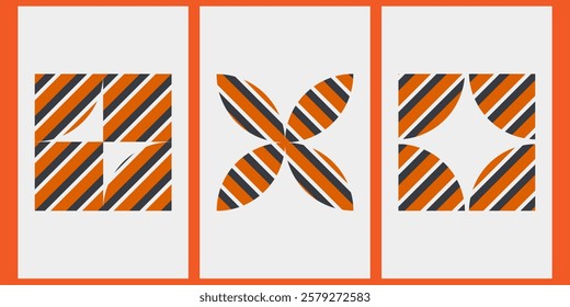 Symbol Rush collection orange black beige ,monochromatic pattern,sized for A0 poster card and each have well define sized,poster,card,background,highdefination,size of the canvas is 5000*2500px.