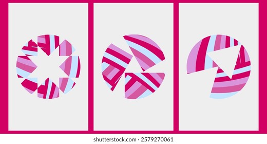 Symbol Rush collection Pink monochromatic pattern,sized for A0 poster card and each have well define sized,poster,card,background,highdefination,size of the canvas is 5000*2500px.decorative abstract.