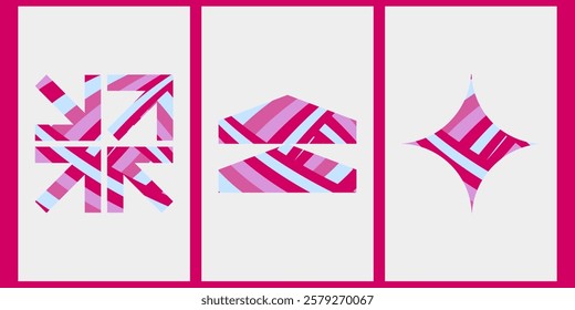 Symbol Rush collection Pink monochromatic pattern,sized for A0 poster card and each have well define sized,poster,card,background,highdefination,size of the canvas is 5000*2500px.decorative abstract.