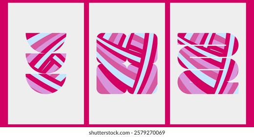 Symbol Rush collection Pink monochromatic pattern,sized for A0 poster card and each have well define sized,poster,card,background,highdefination,size of the canvas is 5000*2500px.decorative abstract.