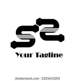 Symbol S letter logo on white background, can be used for art companies, sports, etc