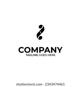 Symbol S letter logo on white background, can be used for art companies, sports, etc