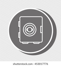 symbol of safe box isolated icon design, vector illustration  graphic 