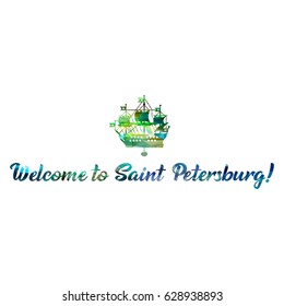 Symbol of Saint Petersburg. Russia.