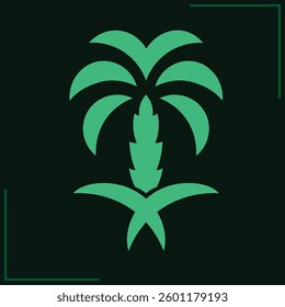 Symbol of Saudi Arabia, palms, dates, Arab tree