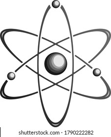 Symbol of science Atom. Vector illustration